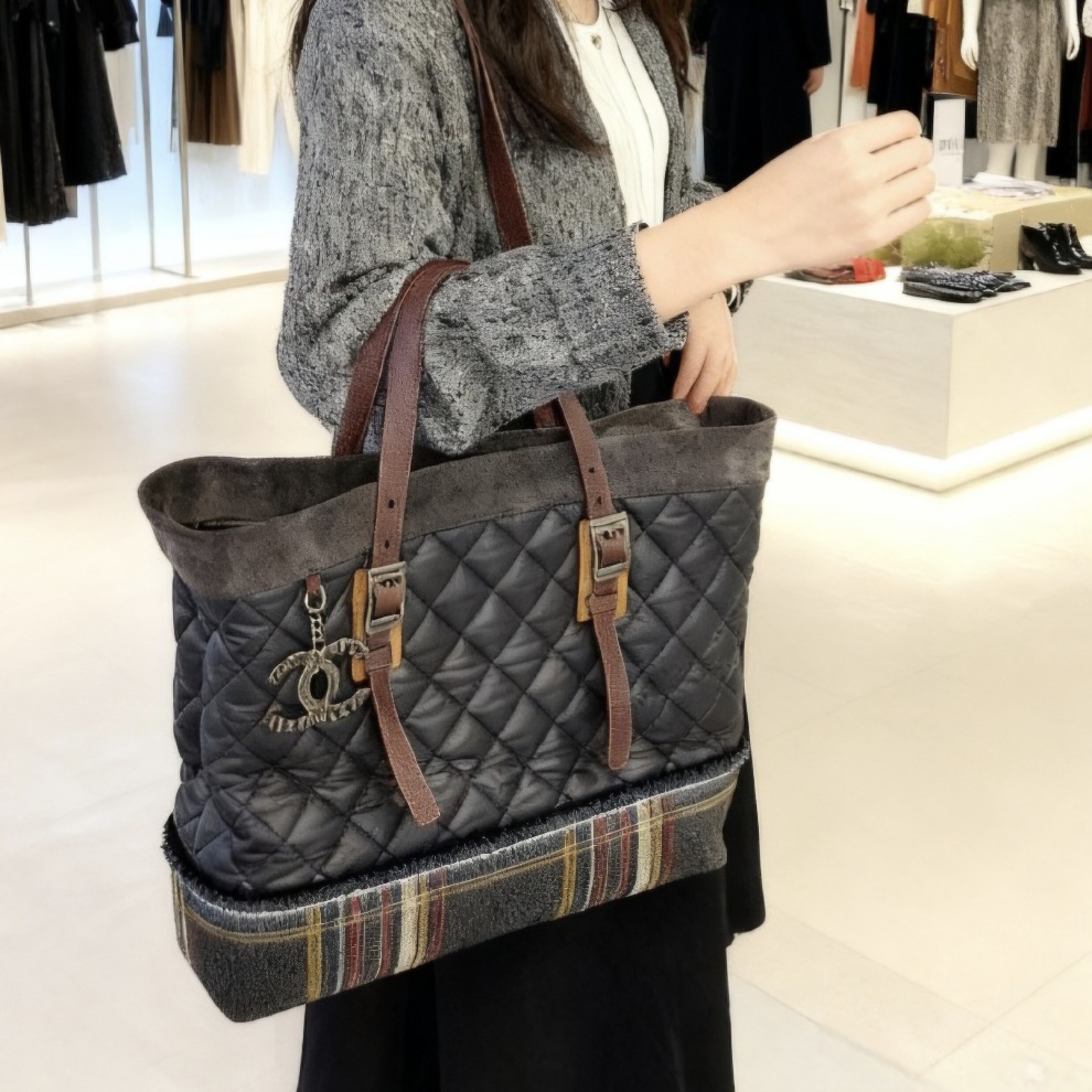 シャネル マトラッセ トートバッグ ハンドバッグ